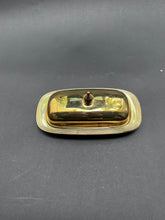 Load image into Gallery viewer, Vintage Gold Butter Dish
