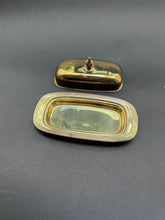 Load image into Gallery viewer, Vintage Gold Butter Dish
